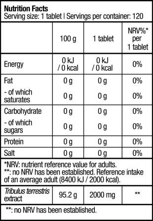 Tribooster 120 cap Nutrienda