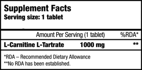 L.carnitina 1000 mg Nutrienda